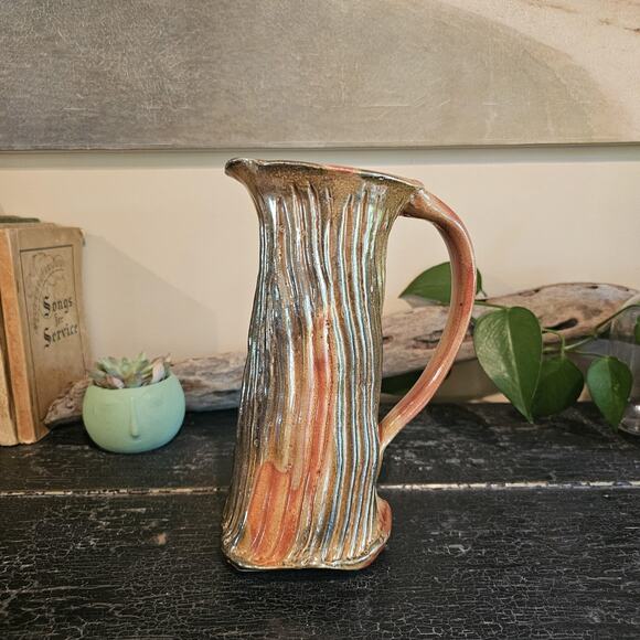 Gallery Style Hand Thrown Ceramic/Pottery Pitcher of Unknown Artist - Picture 10 of 10